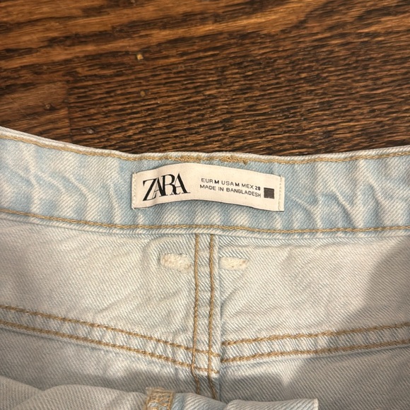 Zara Ripped Denim Mini Skirt - Picture 5 of 5